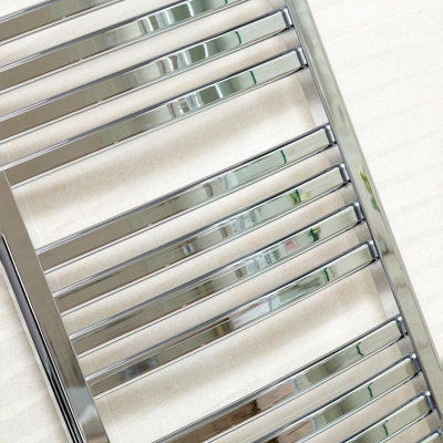 Celeste Chrome Heated Towel Rail - 770x500mm - 7