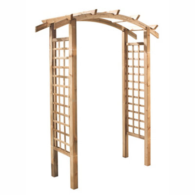 Celeste Curved Top Wooden Garden Arch