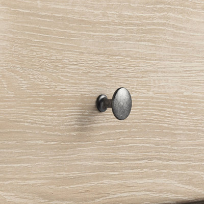 Celine Washed Oak 2 Drawer Bedside Table - Fully Assembled - By Roseland Furniture
