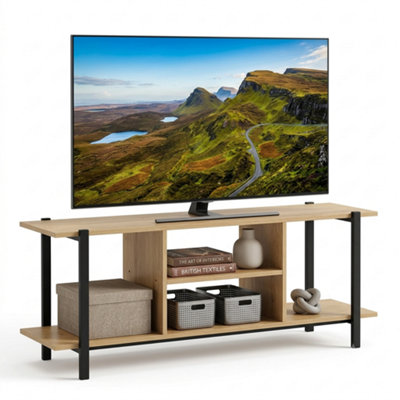 Celino 120cm Tv Stand Cabinet With Storage Shelf TV Console Living Room ...