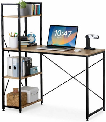 Celino 3 Tier Computer Table Office Home Work Writing Desk Desktop for ...