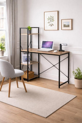 Celino 3 Tier Computer Table Office Home Work Writing Desk Desktop for ...