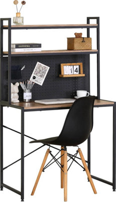 Celino 3 Tier Office Computer Desk With Storage Study Table Shelves ...