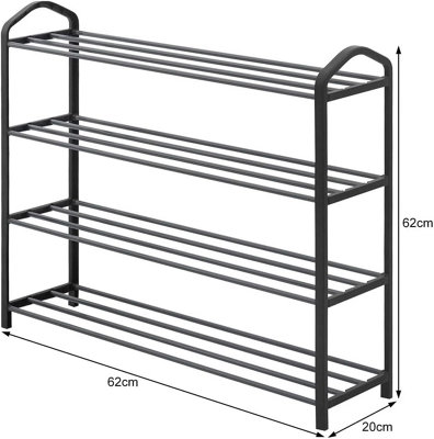 Celino 4 Tier Shoe Rack Shoe Storage Footwear Organiser Storage Rack ...
