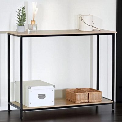 Celino Console Table Slim Console Table for Hallway Metal Frame Compact ...