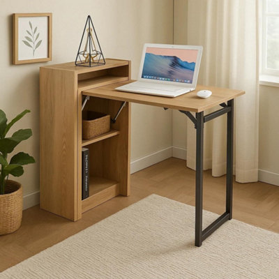 Celino Folding Desk Computer Laptop Table Foldable Workstation Study ...