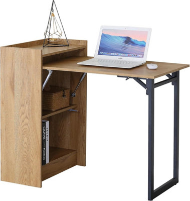 Celino Folding Desk Computer Laptop Table Foldable Workstation Study ...