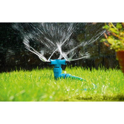 Cellfast Adjustable Speed Rotating 3 Arm Sprinkler Garden/lawn 360 Degree