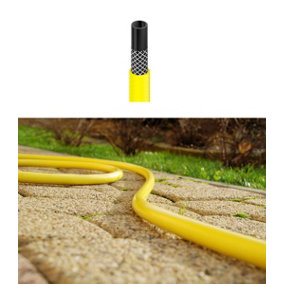Cellfast Long Flexible Three Layer Garden Yellow Hose Hosepipe 60m Length 3/4" Diameter