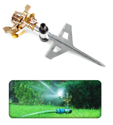 Cellfast Professional Impulse Metal Spike Garden Sprinkler Hozelock