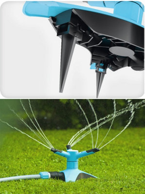 Cellfast Rotating Sprinkler for Grass Lawn Outdoor Garden Watering Irrigation System
