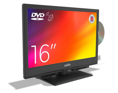 Cello 16 Inch Full HD LED TV with built-in DVD Player & Perfect Pitch Sound
