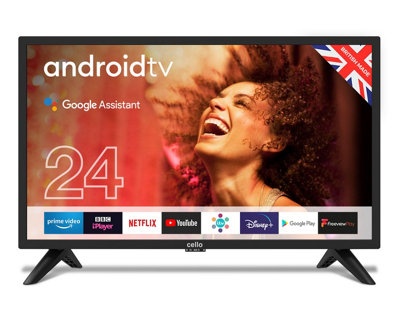 24 inch Smart Android TV with Google Assistant and Freeview Play