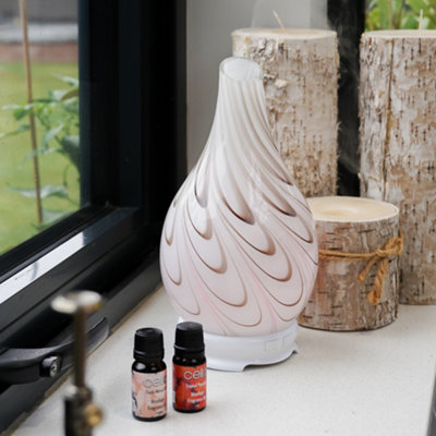 Cello Ultrasonic Diffuser Art Glass Galaxy Swirls