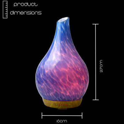 Cello Ultrasonic Diffuser Art Glass Ocean Floor Large