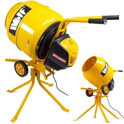 Cement Concrete Mixer Wolf 135L 550W Stand Belle Style - 9