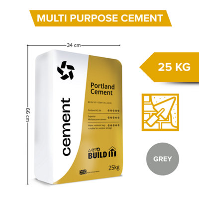 Cement General Purpose 25kg by Laeto Build It - FREE DELIVERY INCLUDED