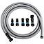 Cen-Tec Systems 94709 Quick Click 5m Hose for Home and Shop Vacuums with Five Piece Power Tool Adaptor Set