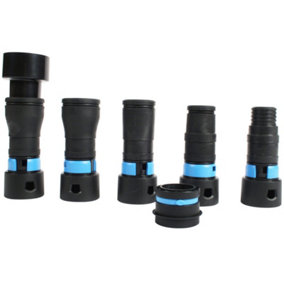 Cen-Tec Systems 95237 Quick Click Five Piece Power Tool Adaptor Set for 32mm Vacuum Hose and 19-58mm Dust Outlets