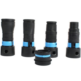Cen-Tec Systems 95248 Quick Click Four Piece Power Tool Adaptor Set for 32mm Vacuum Hose and 19-48mm Dust Outlets