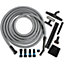 Cen-Tec Systems 95292 Quick Click 6m Home Shop Vacuum Hose with Power Tool Adaptors and Cleaning Accessories