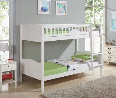 Centaurus Kids Wooden Bunk Bed, White