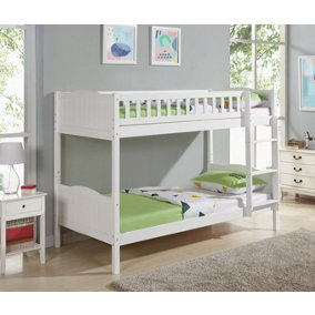 Centaurus Kids Wooden Bunk Bed, White