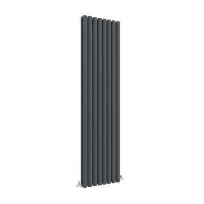 Central Heating 1800x472mm Vertical Oval Column Radiator Double Desinger Anthracite