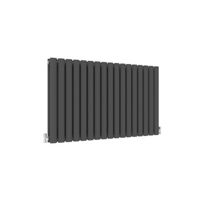 Central Heating 600x1003mm Horizontal Oval Column Radiator Double Desinger Anthracite