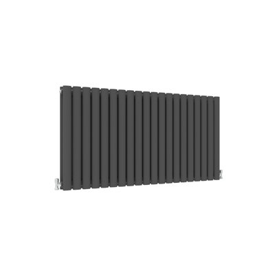 Central Heating 600x1180mm Horizontal Oval Column Radiator Double Desinger Anthracite