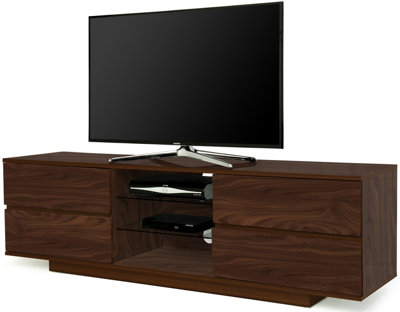 Centurion Supports Avitus Premium Walnut with 4-Walnut Drawers and 2 Shelves up to 65" LED, OLED, LCD TV Cabinet