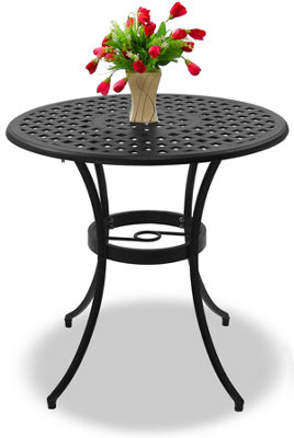 36 inch round aluminum store patio table