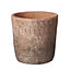 Ceramic Aged Look Rustic Aztec Plant Pot H14 cm