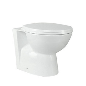 Ceramic Back To Wall Rimless Bathroom Toilet Pan