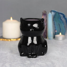 Ceramic Black Cat Indoor Oil Burner