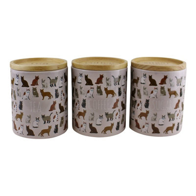 Cat tea hot sale coffee sugar canisters