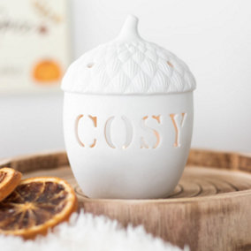 Ceramic Cosy Acorn Tealight Candle Holder