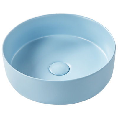 Ceramic Countertop Basin 370 mm Blue GUDAR