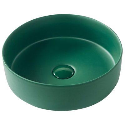 Ceramic Countertop Basin 370 mm Green GUDAR