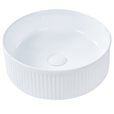 Ceramic Countertop Basin 370 mm White GELDO