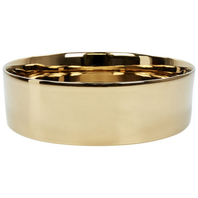 Ceramic Countertop Basin 400 mm Gold TEBAR