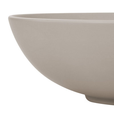 Ceramic Countertop Washbasin with Waste Set, Khaki