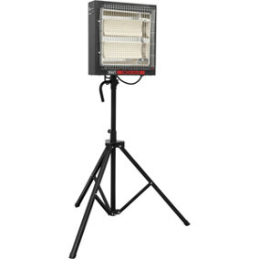 Ceramic Heater with Tripod Stand - 1400 to 2800W - Instant Heat - Remote Control