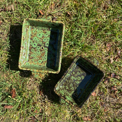 Ceramic Hedgehog Food & Water Dish Set - 4