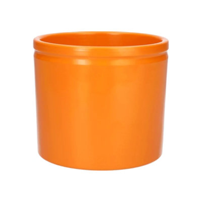 Ceramic Mandarin Matt Indoor Plant Pot - H12cm