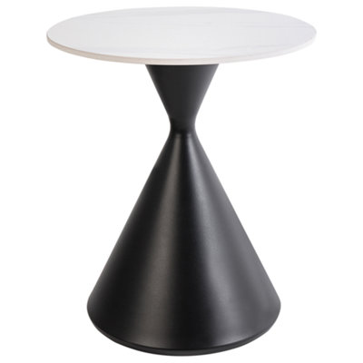 Ceramic Side Table Black HAIWEE