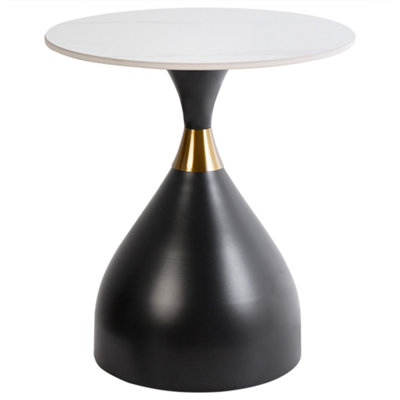 Ceramic Side Table Black ITUNA