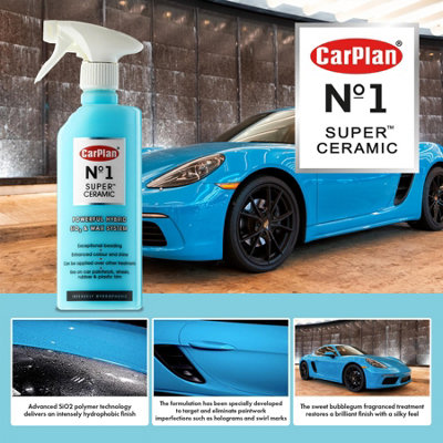 Ceramic SiO2 Wax CarPlan No.1 Super Ceramic Polymer Paint Protection 600ml x2 - 5