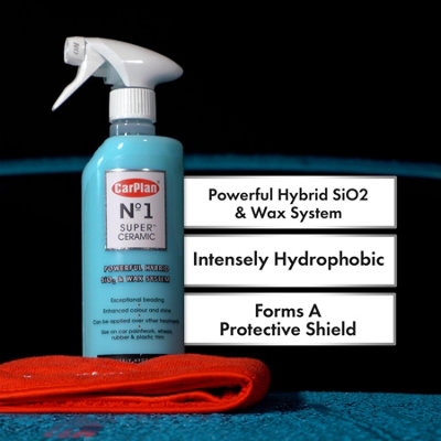 Ceramic SiO2 Wax CarPlan No.1 Super Ceramic Polymer Paint Protection 600ml x2 - 6
