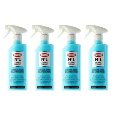 Ceramic SiO2 Wax CarPlan No.1 Super Ceramic Polymer Paint Protection 600ml x4